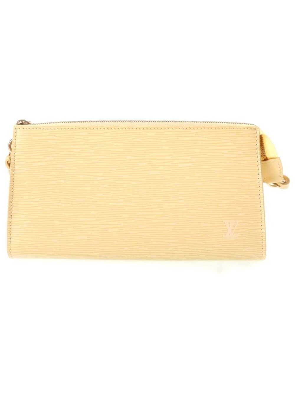 Louis Vuitton Epi Pochette Accessoires Mini Handbag Pouch Ivory Vanilla Leather